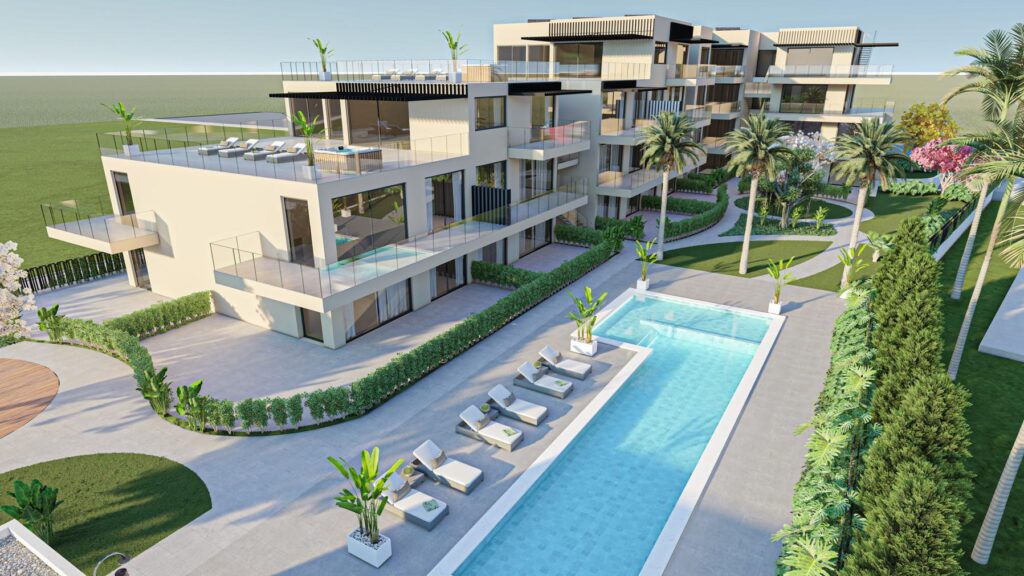 A imobiliaria Trust vende apartamento T2 novo em Vilamoura